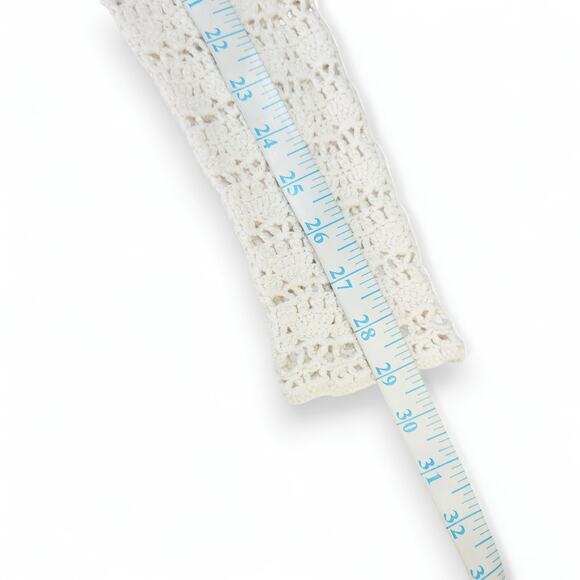 NWOT Michael Kors Crocheted White Bodycon Dress XS Cottagecore Old Money Boho - Picture 9 of 11